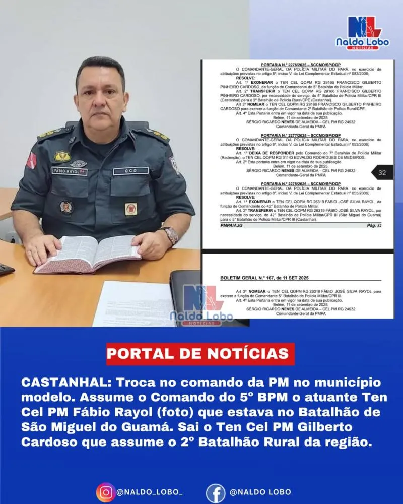 Troca de Comando na Polícia Militar em Castanhal