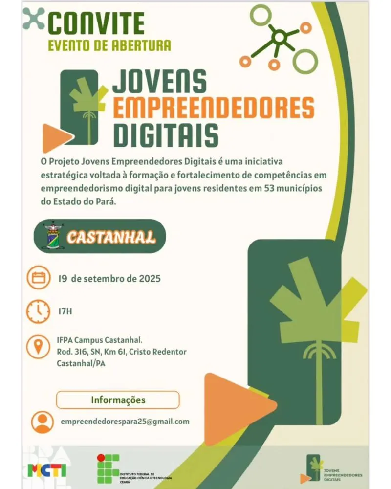 Campus Castanhal do IFPA sedia abertura do Projeto Jovens Empreendedores Digitais