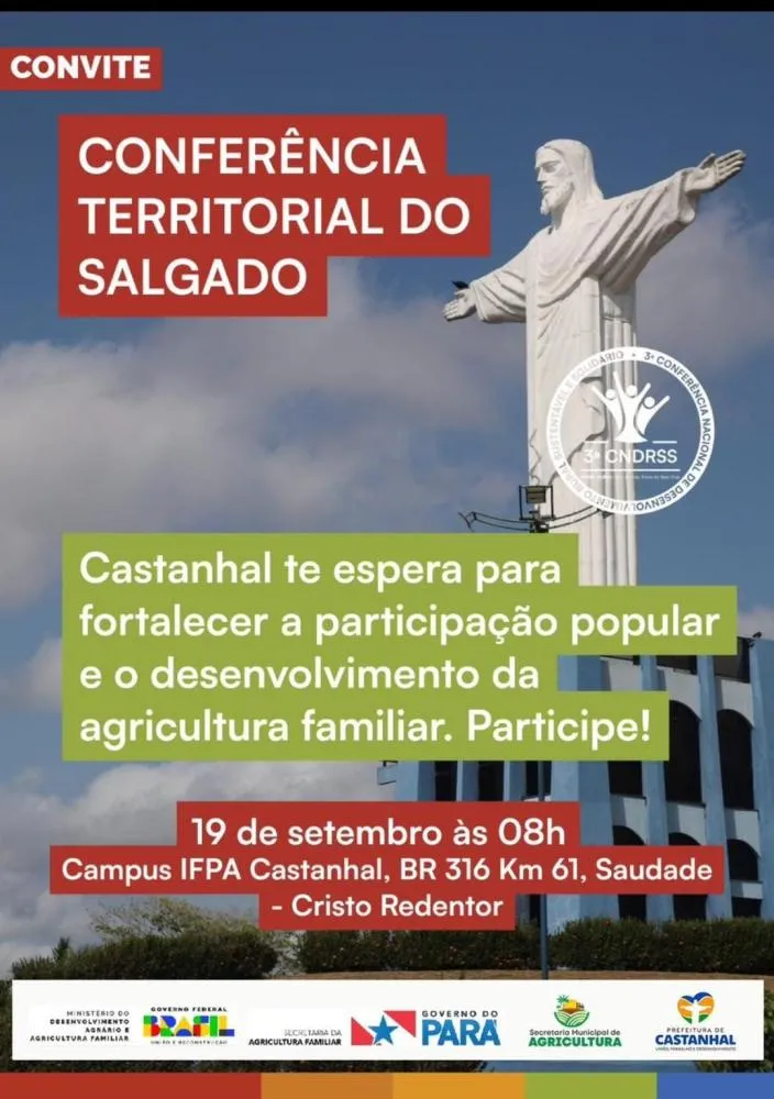 Castanhal sedia Conferência Territorial do Salgado