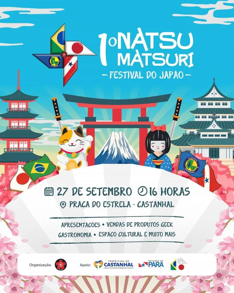 Castanhal celebra a cultura japonesa com o 1º Natsu Matsuri na Praça do Estrela