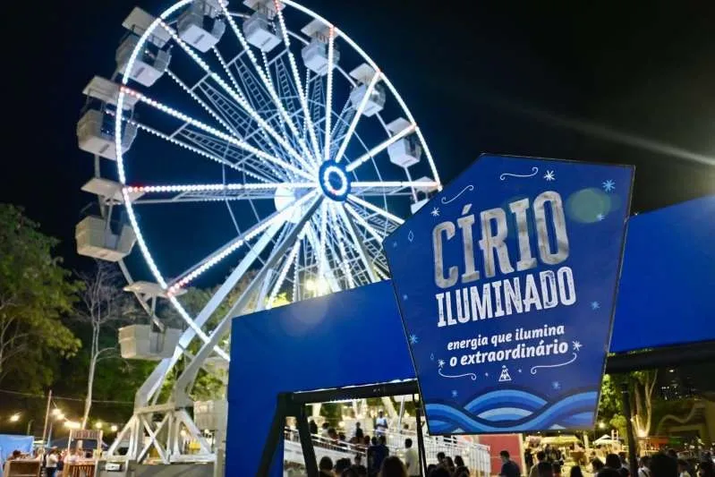 Entrada gratuita: Vila Círio Iluminado volta com maior roda gigante itinerante do Pará e mais de 65 shows regionais
