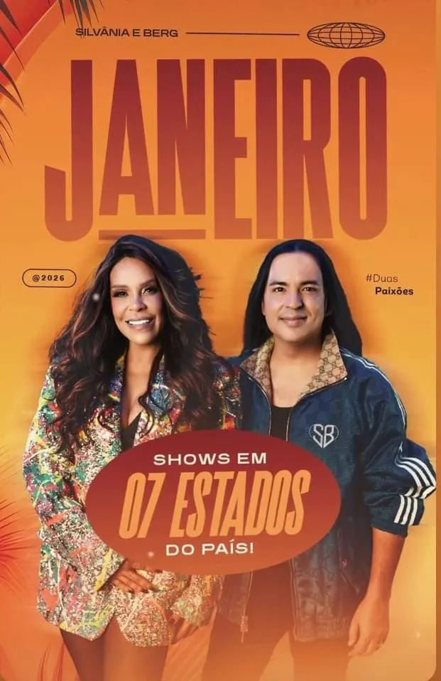 Banda Duas Paixões com Silvana Aquino e Berg Rabelo se apresenta em Castanhal no dia 27 de janeiro