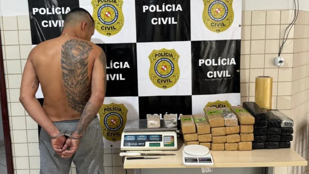 Polícia Civil apreende 30 kg de drogas e prende suspeito em Castanhal