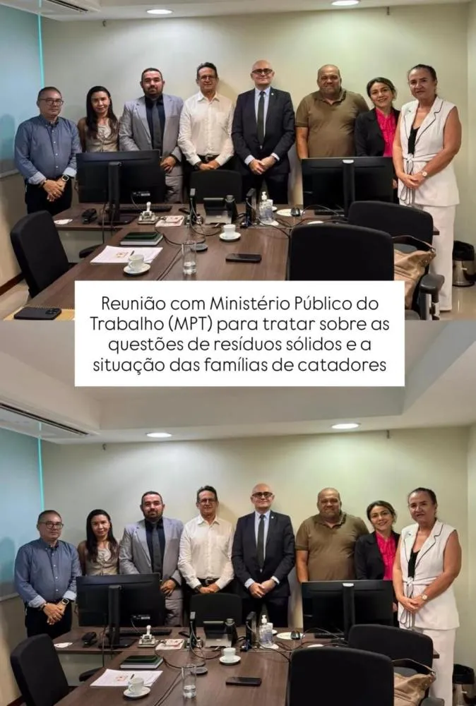Prefeitura de Castanhal discute soluções para resíduos sólidos e situação de catadores em reunião com o MPT