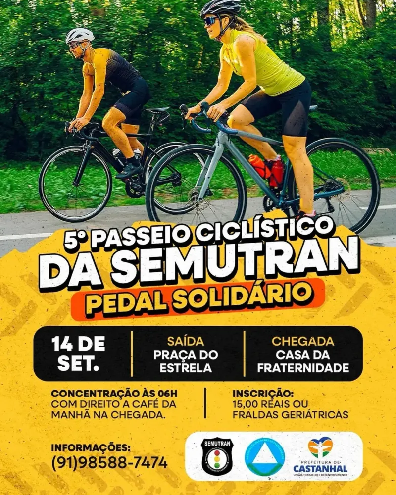 5º Passeio Ciclístico Beneficente da Semutran mobiliza comunidade em prol da solidariedade